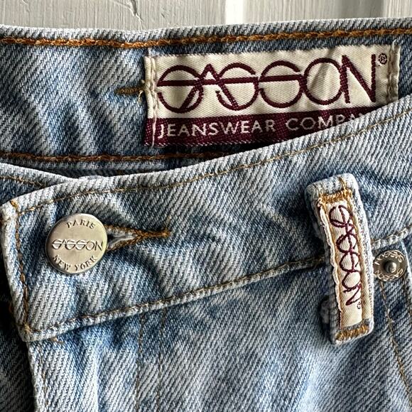 Vintage 90s Sasson Mom High Rise Jeans Light Wash - Picture 5 of 9